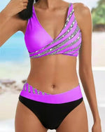 Mona - Bikini Impresso em Tons Quentes