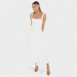 Maribel - Vestido Midi decote quadrado