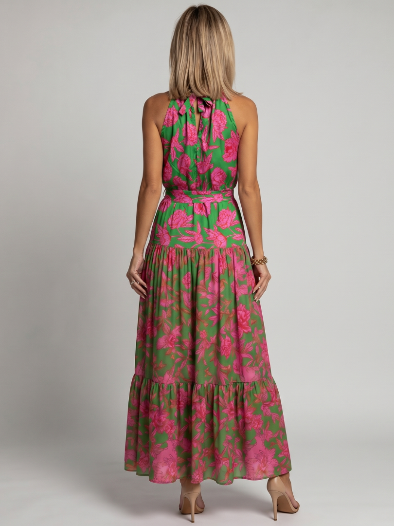 Rowen | Vestido Midi com Alças Drapadas