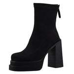 Olga - Botas com estilo moderno com o conforto da camurça