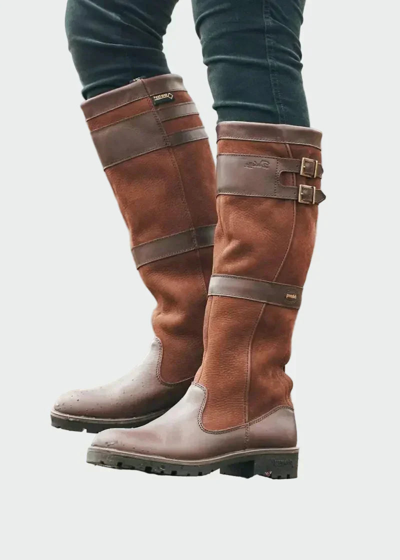Botas de couro retro