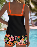 Laluna® | Conjunto de Tankini Elegante em Dois Peças