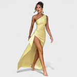 Ariel - Vestido Assimétrico Cetim