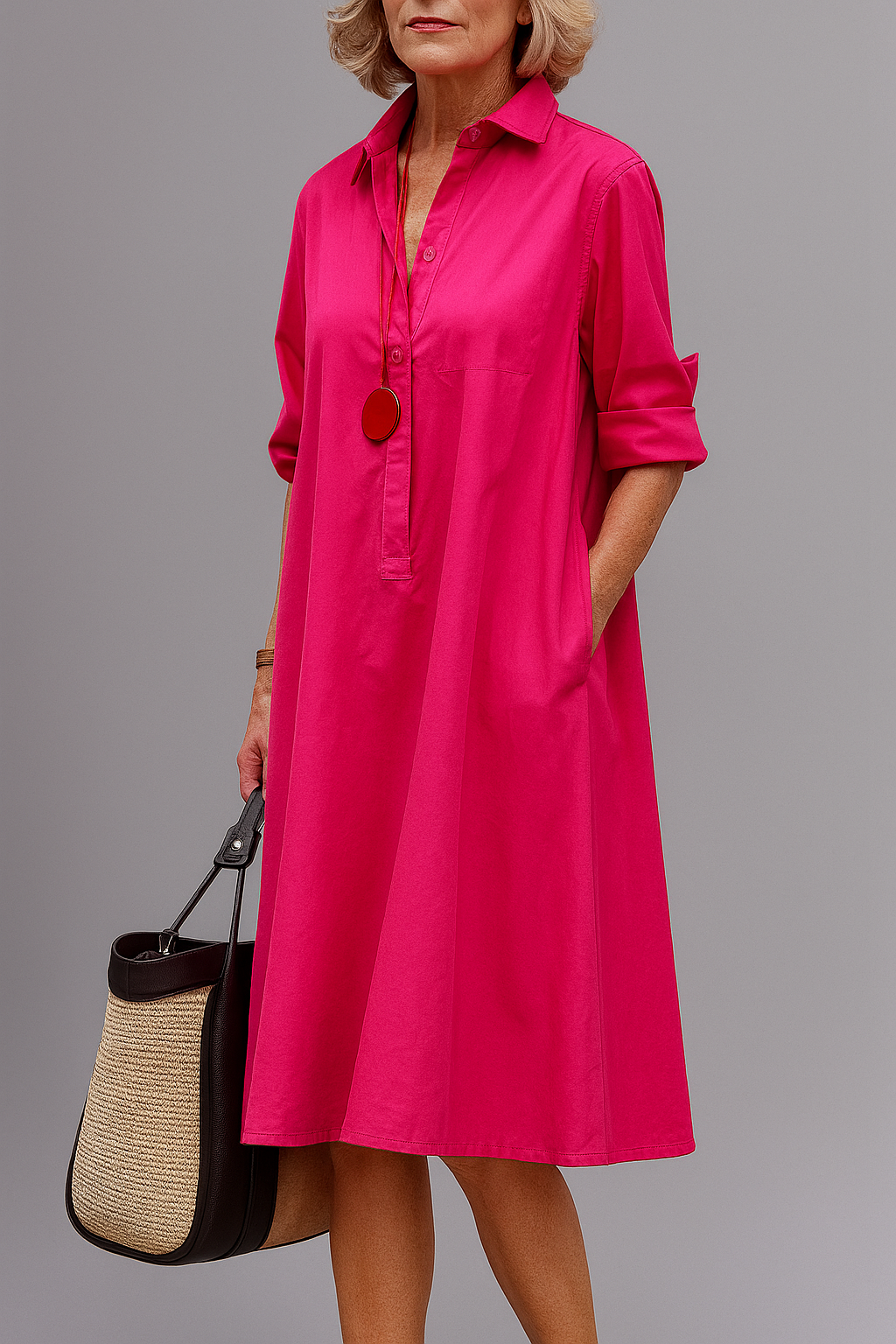 Clara| Vestido midi elegante e descontraído