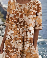 Fatima- Vestido Midi Estampado
