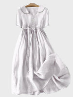 Vestido Clássico com Botões
