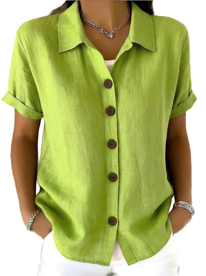 Sara | Blusa com Botões Frontais