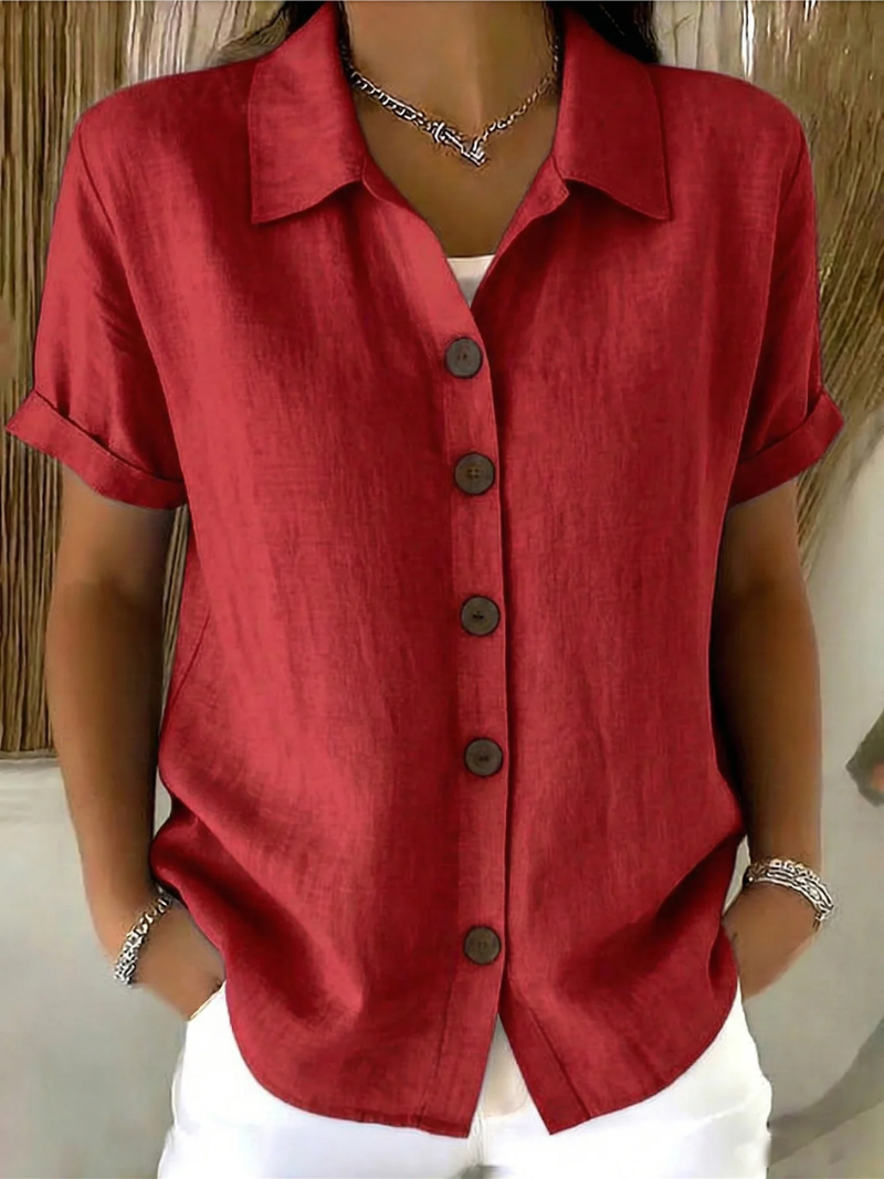 Sara | Blusa com Botões Frontais