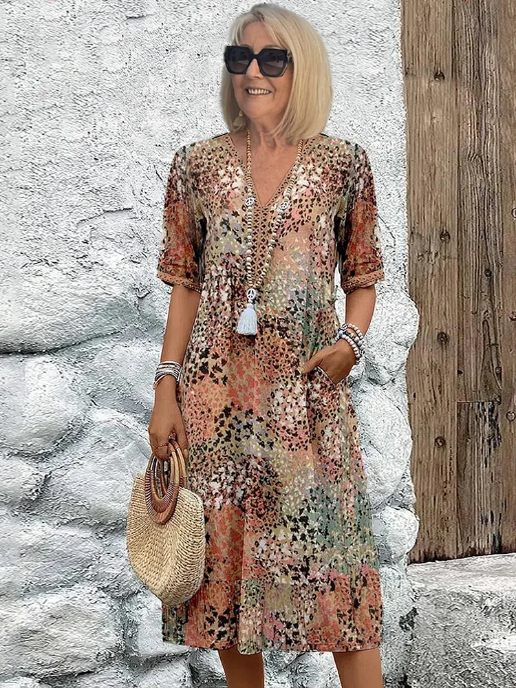 SUSANA | VESTIDO MIDI VIBRANTE