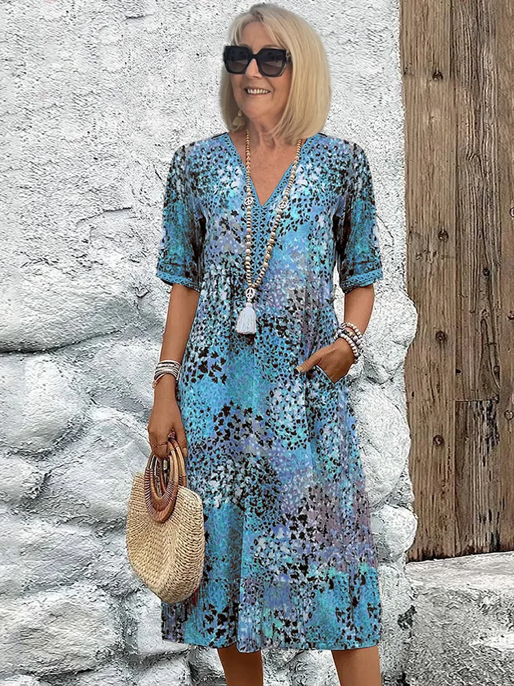 SUSANA | VESTIDO MIDI VIBRANTE