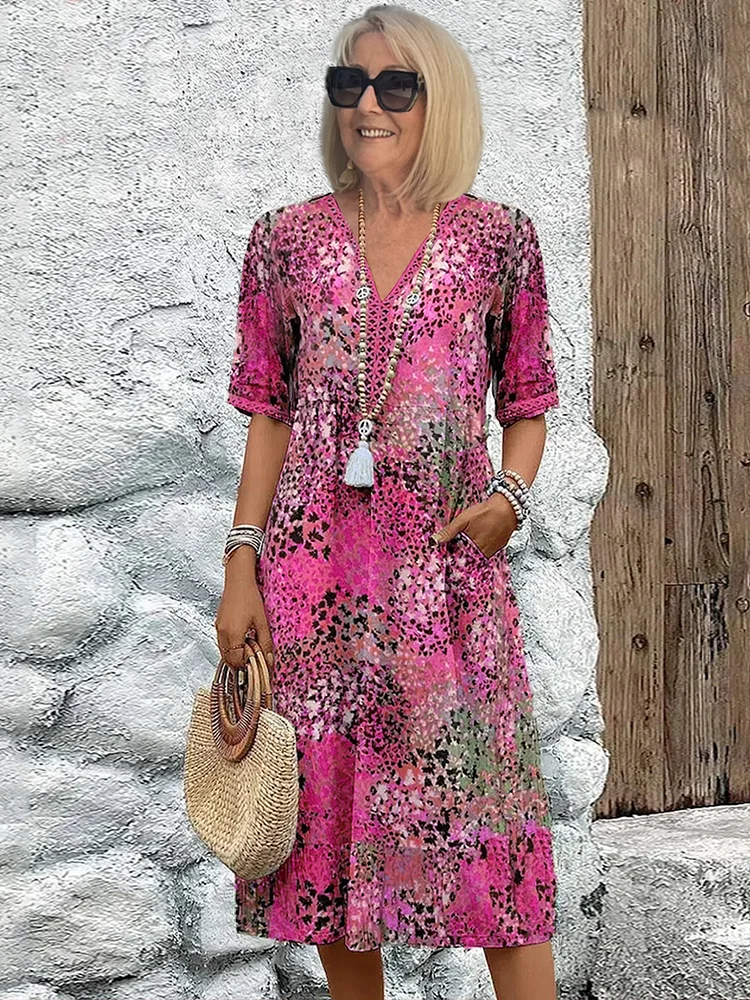 SUSANA | VESTIDO MIDI VIBRANTE