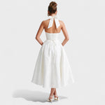 Efi - Vestido midi texturado