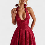 Efi - Vestido midi texturado