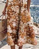 Fatima- Vestido Midi Estampado