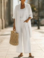 Linnea™ | Conjunto de Linho Leve