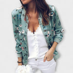 Andreia - Casaco bomber elegante floral