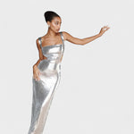 Sparkle Silver - Vestido de gala noite