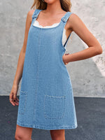 Irís - Vestido de Alças em Denim Casual